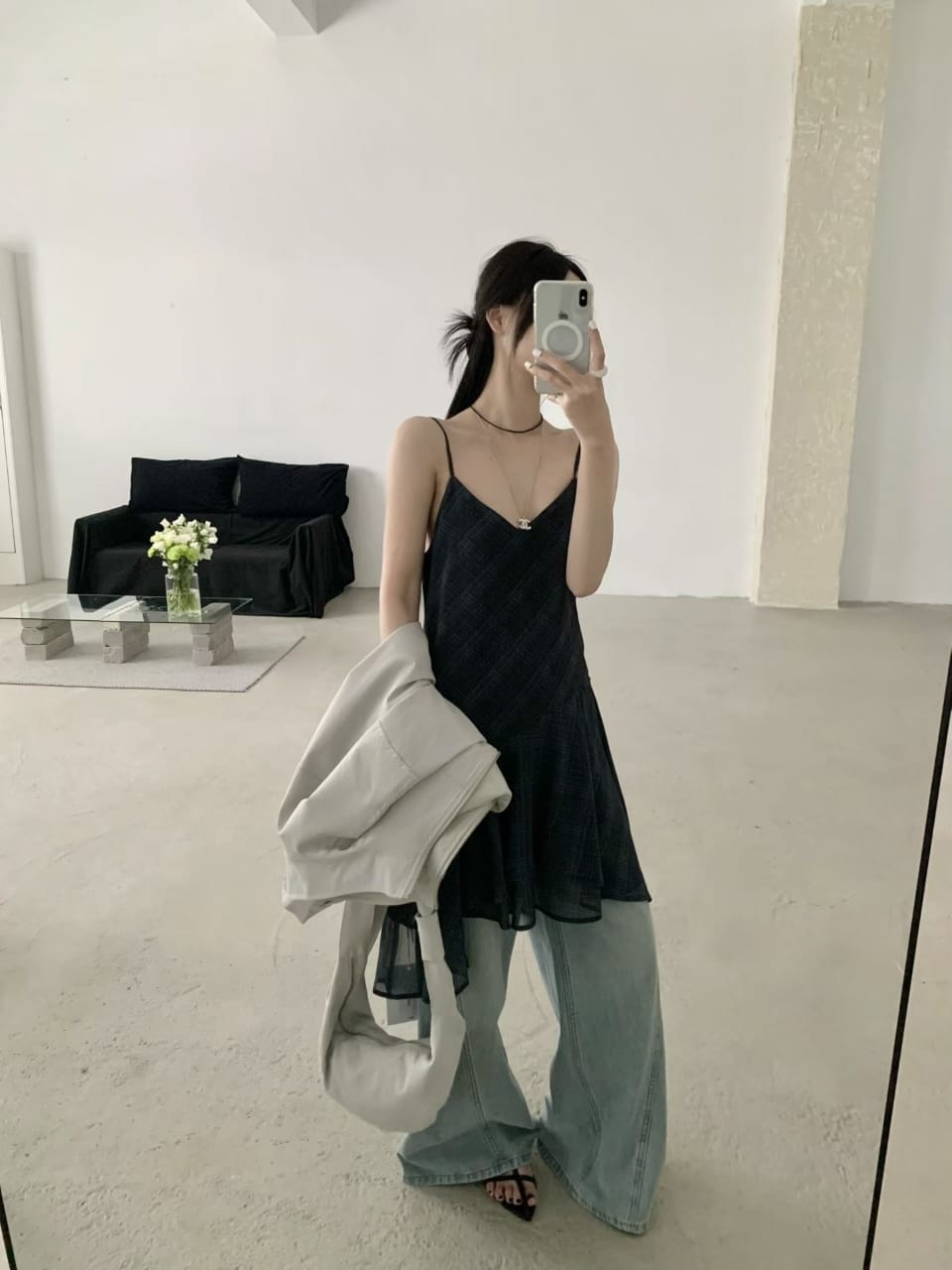 White slip dress - gallery outfit shot